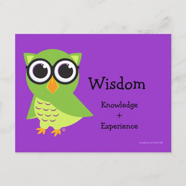 Wise Uggla Card Vykort (Framsida)