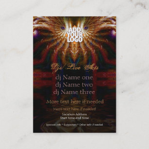 Wise Uggla Fractal Mini Flyer Visitkort