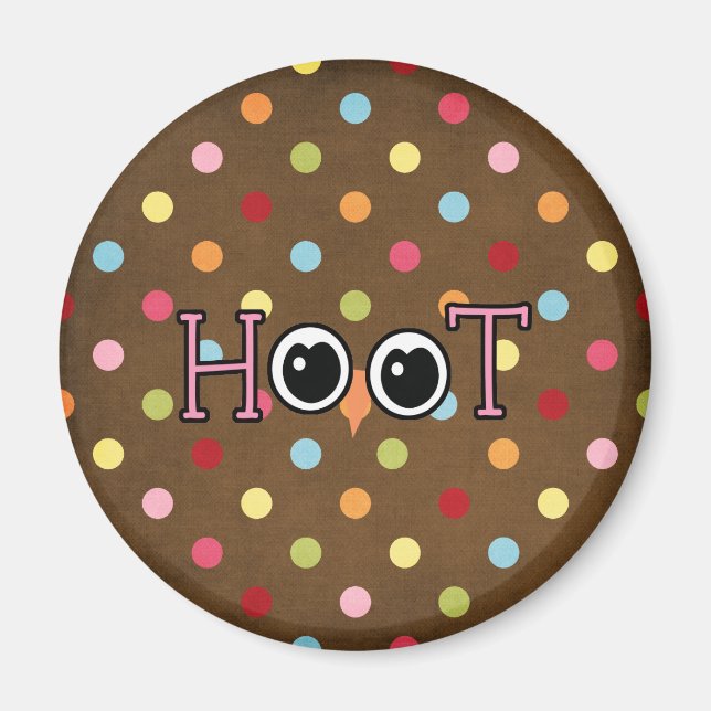 Wise Uggla Hoot Magnet (Framsidan)