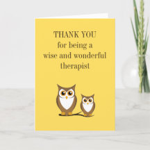 Wise Uggla rådgivning Therapist Tack