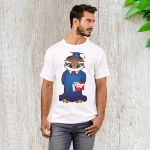 Wise Uggla Studenten Cute Scholar Bird T Shirt