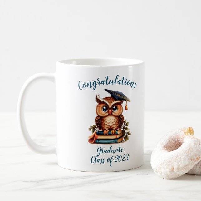 Wise Uggla Studenten Kaffemugg (Med munk)