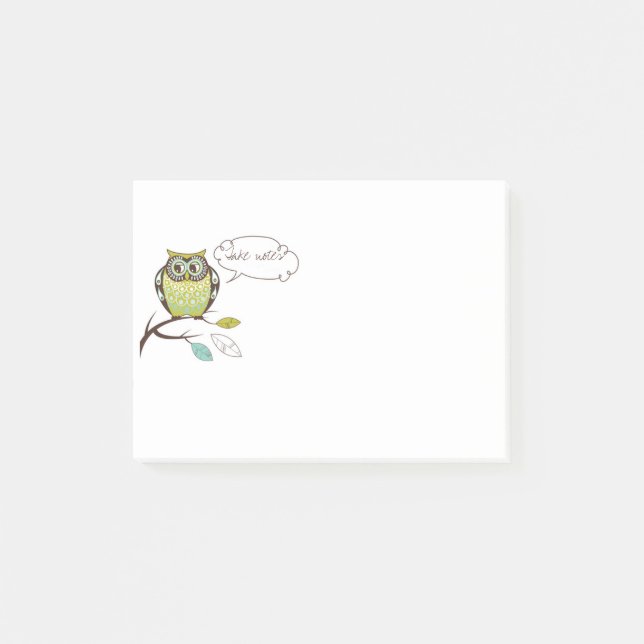 Wise Uggla Tal Bubble Post-it Notes (Framsida)