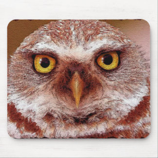 Wise Uggla Wildlife Art Animal-älskare Mousepad Musmatta