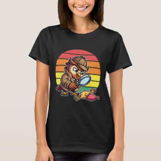 Wise Uggle Detektiv Undersöker Kycklingmysteriet R T Shirt