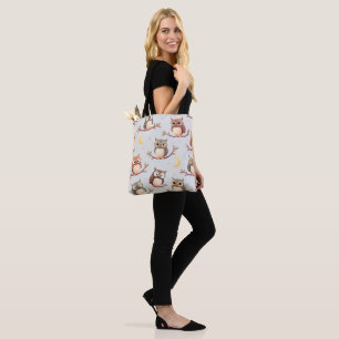 Wise & Whimsical Uggla All Tote Bag Tygkasse
