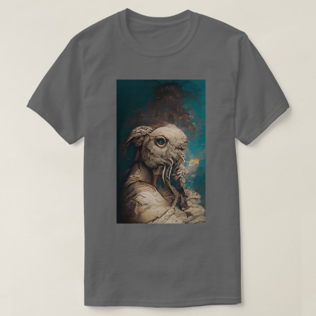Wise White Parrot T Shirt (Design framsida)