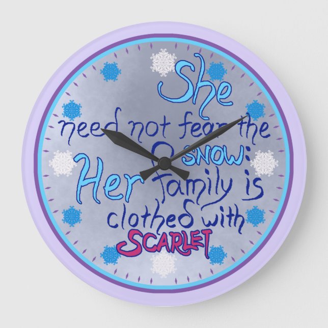 Wise Woman in Winter klocka (Framsida)