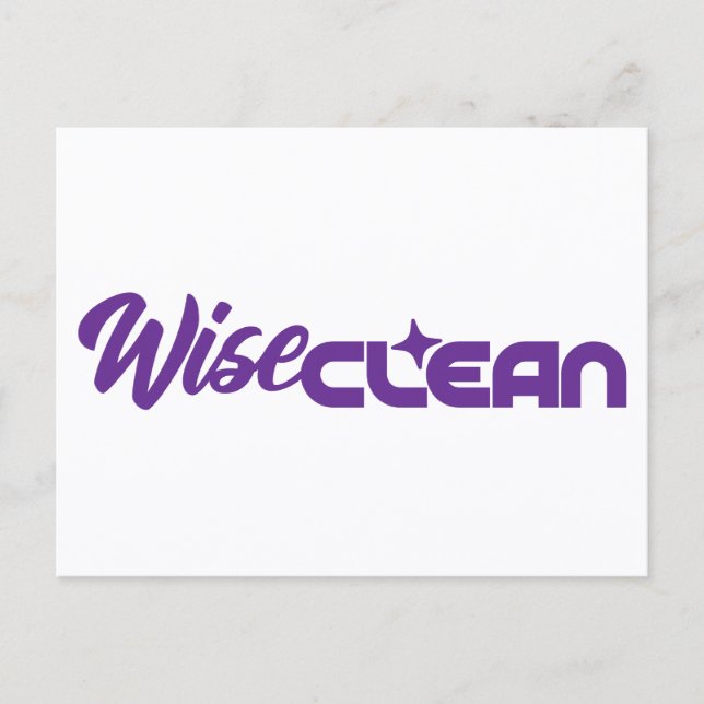 WiseClean - vykort (Framsida)
