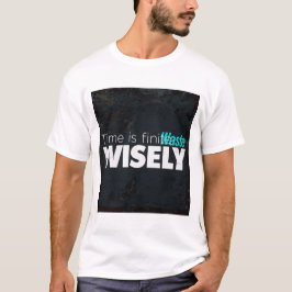 Wisely - mörk blått grunge struktur t shirt