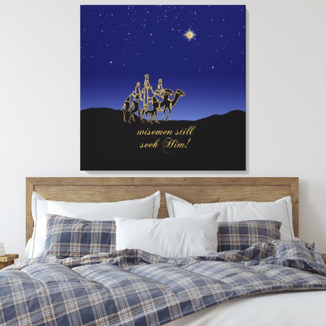 Wisemen söker fortfarande jul canvastryck (Insitu (sovrum))