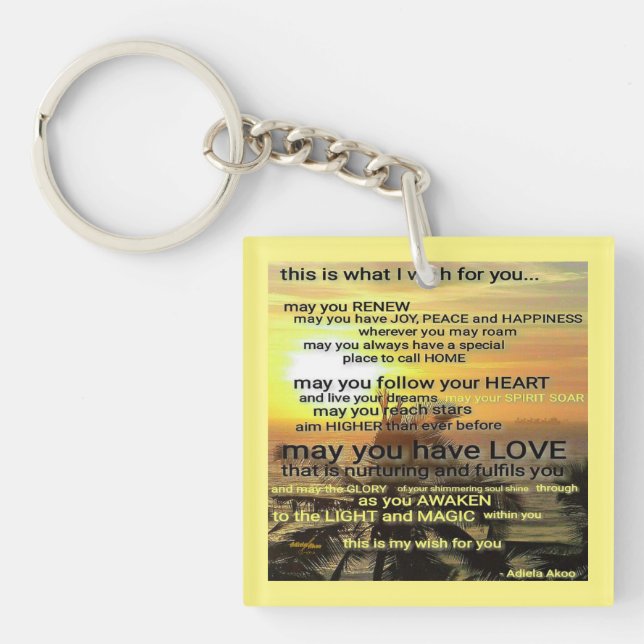 WISH Keychain av Adiela Akoo (Framsidan)