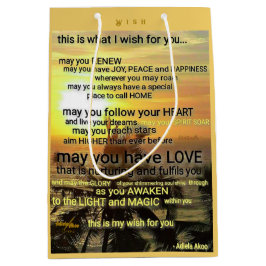 WISH Medium Gift Bag av Poet Adiela Akoo