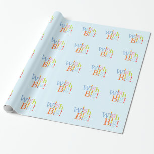 Wish stort stearinljus presentpapper