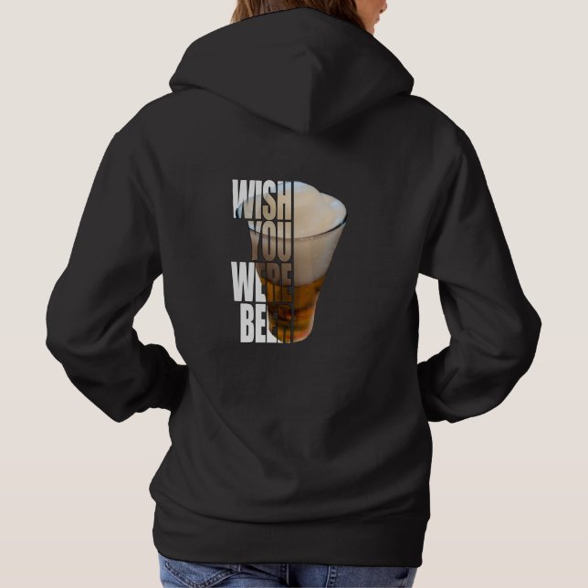 Wish You Were Beer - Funny Beer Lover Pun T Shirt (Baksida)