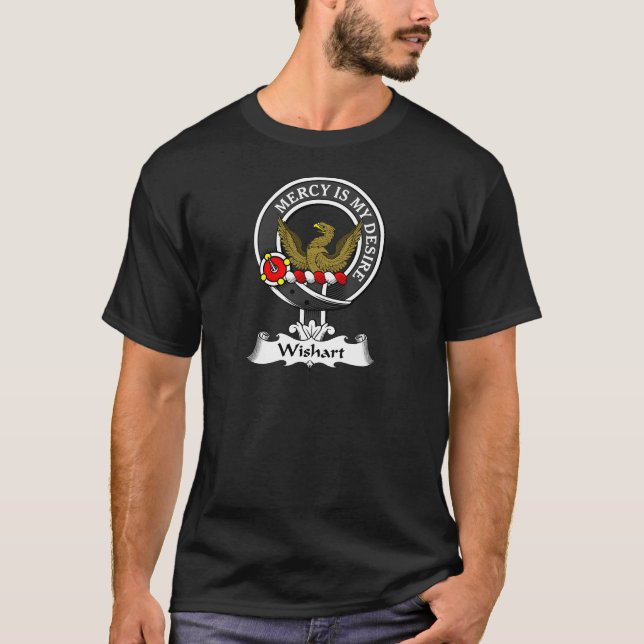 Wishart klanvapensköld t-shirt (Framsida)