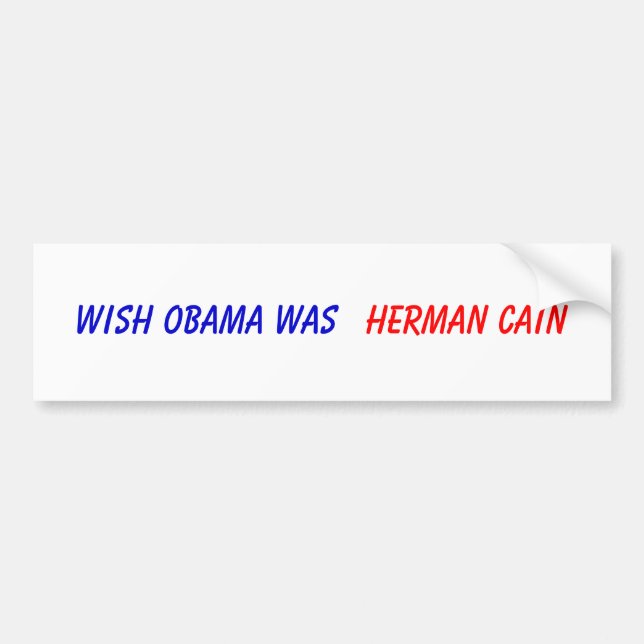 Wishen Obama var, Herman Cain Bildekal (Framsidan)