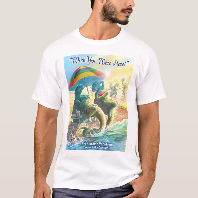 Wishen var du här Dinosaursemestern Tröja (Framsida)