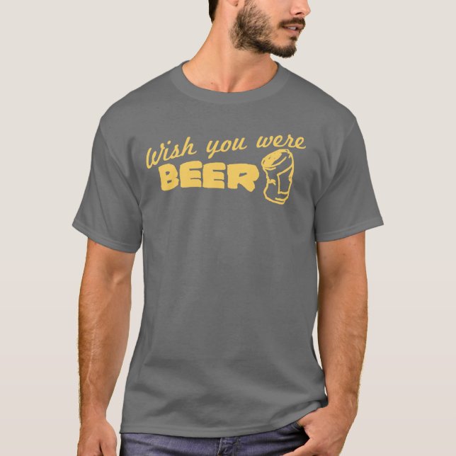 Wishen var du öl tee shirt (Framsida)