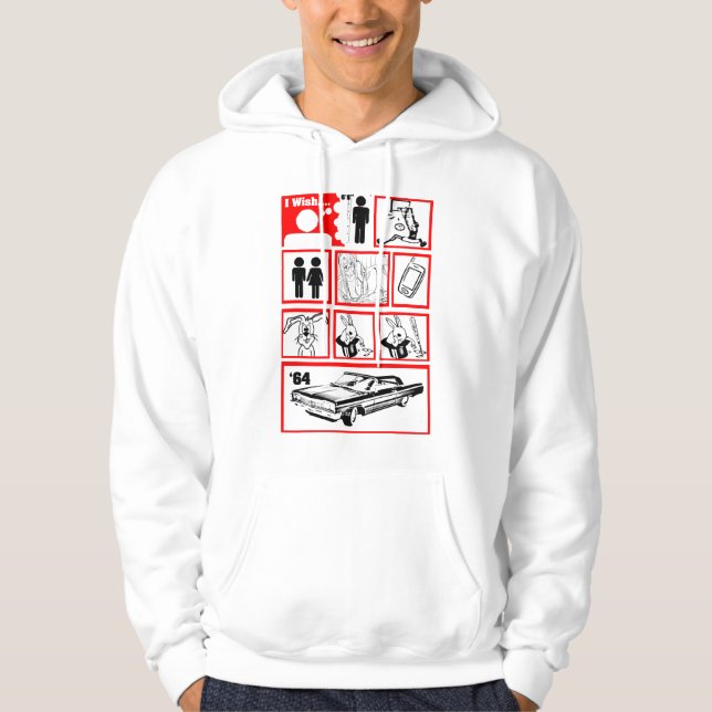 wishen var jag mer högväxt Hoodie (Framsida)