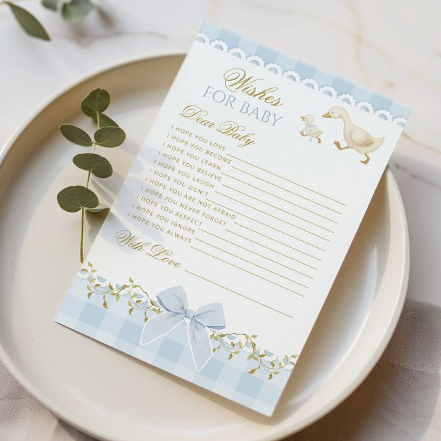 Wishes for Baby Silly Goose Blue Gingham Coquette (Skapare uppladdad)