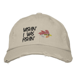Wishin i var fiskbroderad kapsyl broderad keps