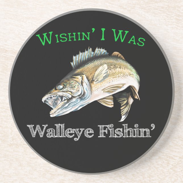 Wishin I var Walleye Fishin Underlägg (Framsidan)