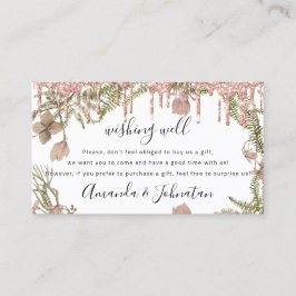 Wishing Bröllop Gift Ideas Ro Blommigt White Visitkort