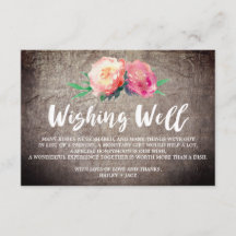 Wishing-brunn i Rustic Flower Bouquet Bröllop