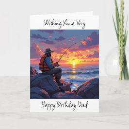Wishing Pappa a Grattis på födelsedagen | Fiske vi Kort