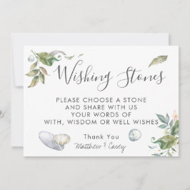 Wishing Stones Bröllop Guestbook-tecken