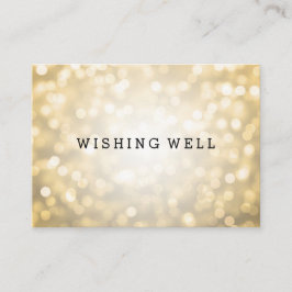 Wishing well Guld Glitter Ljus Tilläggskort