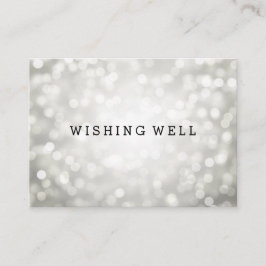 Wishing well Silver Glitter Ljus Tilläggskort