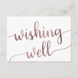 Wishing Wishing ro Guld Bröllop Tilläggskort