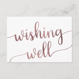 Wishing Wishing ro Guld Bröllop Tilläggskort