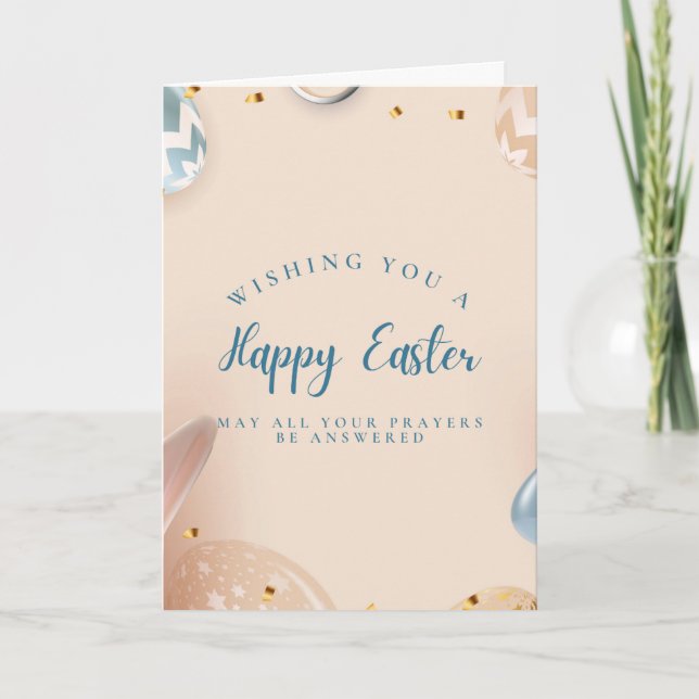 Wishing you a Happy Easter Card Kort (Framsida)