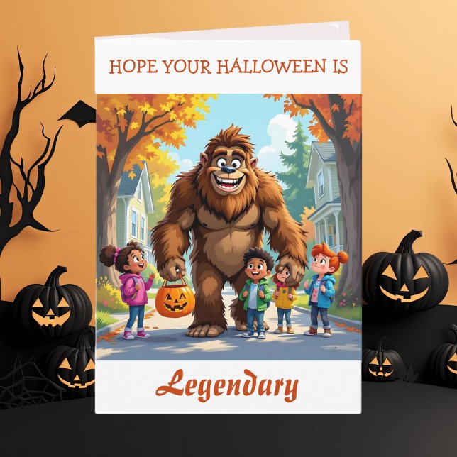 Wishing you a Legendary Halloween! | Bigfoot Kort (Skapare uppladdad)