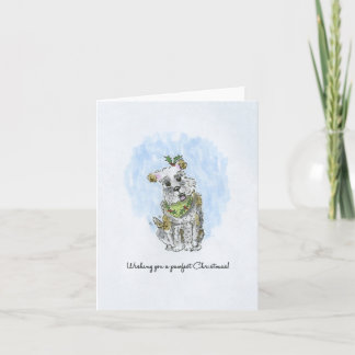 wishing you a pawfect christmas! helgkort
