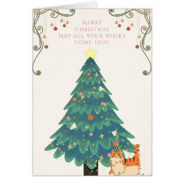 Wishing you a Very Merry Christmas Card Hälsningskort