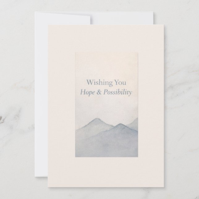 Wishing You Hope & Possibility – Elegant New Year  Julkort (Framsida)