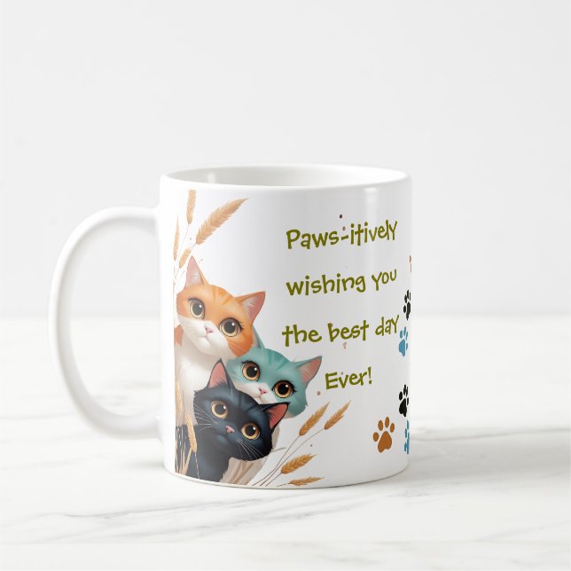 Wishing You The Best Day Ever Positivity Kaffemugg (Vänster)