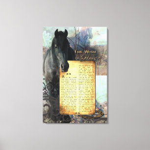 WishOfAHorse - utskriven arbetsyta Canvastryck