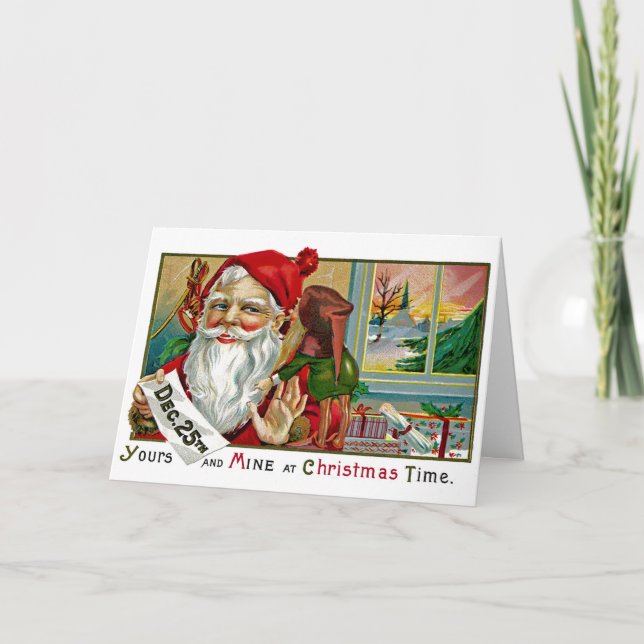 Wispering till Santa Helgkort (Framsida)