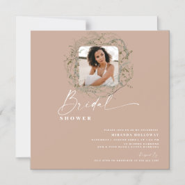 Wisps av Eucalyptus Greenery Photo Möhippa M Magnetisk Inbjudningskort