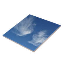 Wispy Clouds Ceramic Tile