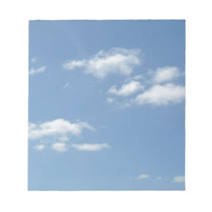 Wispy Clouds Powder Blå himmel Anteckningsblock
