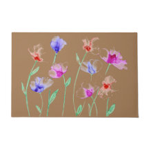 Wispy Flowers Doormat