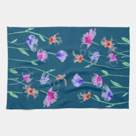 Wispy Flowers Kitchen Towel Kökshandduk