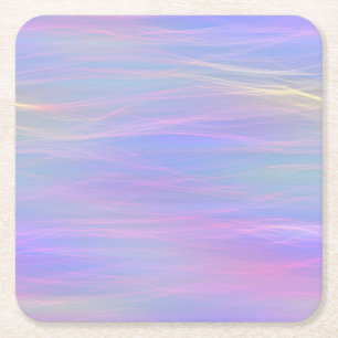 Wispy Rainbow Underlägg Papper Kvadrat