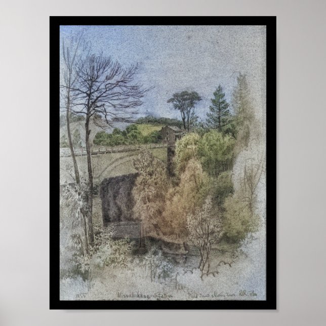 Wissahickon Station Railroad Bridge Pennsylvania Poster (Framsidan)